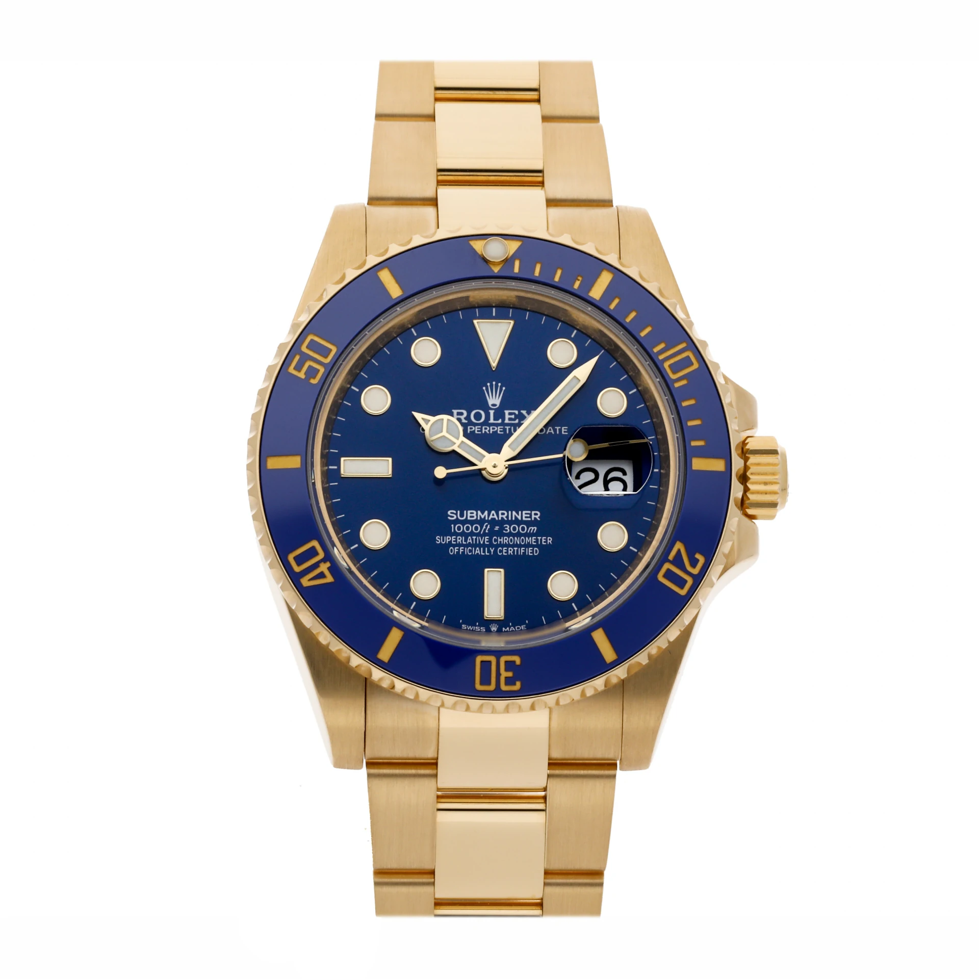 Superclone Rolex Submariner 41mm Blue Dial 126618LB