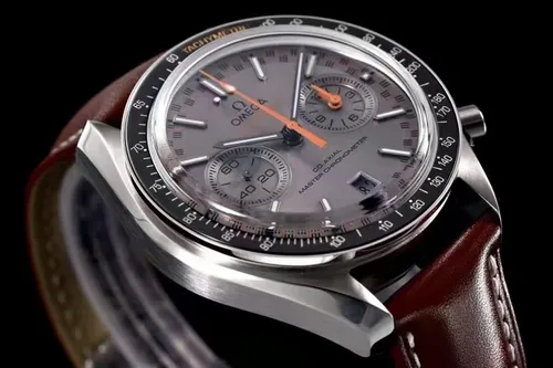 Omega Speedmaster Men Automatic Grey Leather Watch O32932445106001