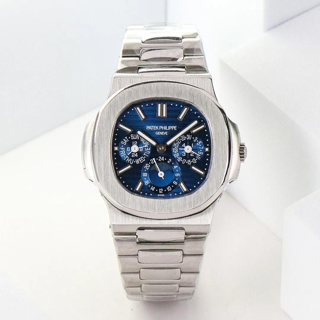 Patek Philippe Blue Nautilus Perpetual Watch