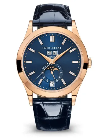 Patek Philippe Complications Rose Gold Diamond   Blue Dial 5396R-015