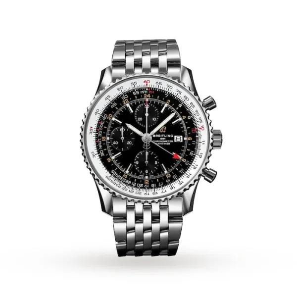 Breitling Navitimer Men Automatic Black Stainless Steel Watch A24322121B2A1